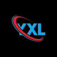 logotipo yxl. letra xl. design de logotipo de letra yxl. iniciais yxl logotipo ligado com círculo e logotipo monograma maiúsculo. yxl tipografia para tecnologia, negócios e marca imobiliária. vetor