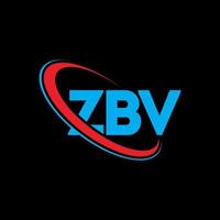 logotipo zbv. carta zbv. design de logotipo de letra zbv. iniciais zbv logotipo ligado com círculo e logotipo monograma em maiúsculas. tipografia zbv para marca de tecnologia, negócios e imóveis. vetor