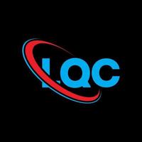 logotipo lq. carta lq. design de logotipo de carta lqc. iniciais lqc logotipo ligado com círculo e logotipo monograma em maiúsculas. tipografia lqc para marca de tecnologia, negócios e imóveis. vetor