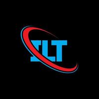 seu logotipo. sua letra. design de logotipo de letra ilt. iniciais lt logotipo ligado com círculo e logotipo monograma maiúsculo. lt tipografia para marca de tecnologia, negócios e imóveis. vetor