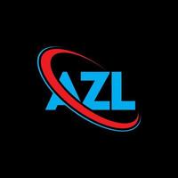 logotipo azl. carta az. design de logotipo de carta azl. iniciais azl logotipo ligado com círculo e logotipo monograma maiúsculo. tipografia azl para marca de tecnologia, negócios e imóveis. vetor