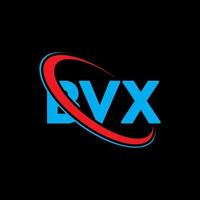 logotipo bvx. carta bvx. design de logotipo de letra bvx. iniciais bvx logotipo ligado com círculo e logotipo monograma em maiúsculas. tipografia bvx para marca de tecnologia, negócios e imóveis. vetor