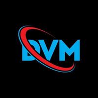 logotipo dvm. carta dvm. design de logotipo de carta dvm. iniciais dvm logotipo ligado com círculo e logotipo monograma maiúsculo. tipografia dvm para tecnologia, negócios e marca imobiliária. vetor