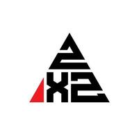 design de logotipo de letra de triângulo zxz com forma de triângulo. monograma de design de logotipo de triângulo zxz. modelo de logotipo de vetor de triângulo zxz com cor vermelha. zxz logotipo triangular logotipo simples, elegante e luxuoso.