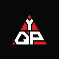 design de logotipo de letra triângulo yqp com forma de triângulo. monograma de design de logotipo de triângulo yqp. modelo de logotipo de vetor triângulo yqp com cor vermelha. logotipo triangular yqp logotipo simples, elegante e luxuoso.