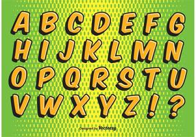 Conjunto de alfabetos com estilo estilo