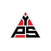 design de logotipo de letra triângulo yps com forma de triângulo. monograma de design de logotipo de triângulo yps. modelo de logotipo de vetor de triângulo yps com cor vermelha. logotipo triangular yps logotipo simples, elegante e luxuoso.