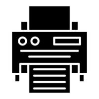 ícone de glifo de impressora vetor