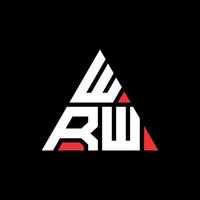 design de logotipo de letra triângulo wrw com forma de triângulo. monograma de design de logotipo de triângulo wrw. modelo de logotipo de vetor de triângulo wrw com cor vermelha. logotipo triangular wrw logotipo simples, elegante e luxuoso.