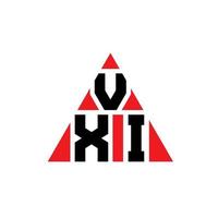design de logotipo de letra de triângulo vxi com forma de triângulo. monograma de design de logotipo de triângulo vxi. modelo de logotipo de vetor de triângulo vxi com cor vermelha. logotipo triangular vxi logotipo simples, elegante e luxuoso.