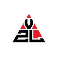 design de logotipo de letra de triângulo vzl com forma de triângulo. monograma de design de logotipo de triângulo vzl. modelo de logotipo de vetor de triângulo vzl com cor vermelha. logotipo triangular vzl logotipo simples, elegante e luxuoso.