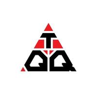 design de logotipo de letra de triângulo tqq com forma de triângulo. monograma de design de logotipo de triângulo tqq. modelo de logotipo de vetor de triângulo tqq com cor vermelha. tqq logotipo triangular logotipo simples, elegante e luxuoso.