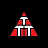 design de logotipo de letra de triângulo ttt com forma de triângulo. monograma de design de logotipo de triângulo ttt. modelo de logotipo de vetor de triângulo ttt com cor vermelha. ttt logotipo triangular logotipo simples, elegante e luxuoso.