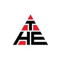 o design do logotipo da letra do triângulo com forma de triângulo. o monograma de design do logotipo do triângulo. o modelo de logotipo de vetor triângulo com cor vermelha. o logotipo triangular simples, elegante e luxuoso.