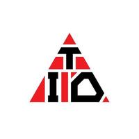 design de logotipo de letra triângulo tio com forma de triângulo. monograma de design de logotipo de triângulo tio. modelo de logotipo de vetor triângulo tio com cor vermelha. logotipo triangular tio logotipo simples, elegante e luxuoso.