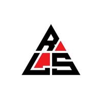 design de logotipo de letra triângulo rls com forma de triângulo. monograma de design de logotipo de triângulo rls. modelo de logotipo de vetor de triângulo rls com cor vermelha. rls logotipo triangular logotipo simples, elegante e luxuoso.