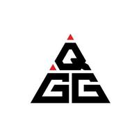 design de logotipo de letra de triângulo qgg com forma de triângulo. monograma de design de logotipo de triângulo qgg. modelo de logotipo de vetor de triângulo qgg com cor vermelha. logotipo triangular qgg logotipo simples, elegante e luxuoso.