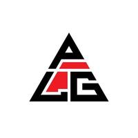 design de logotipo de letra triângulo plg com forma de triângulo. monograma de design de logotipo de triângulo plg. modelo de logotipo de vetor plg triângulo com cor vermelha. plg logotipo triangular logotipo simples, elegante e luxuoso.