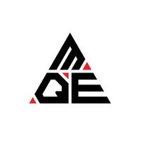 design de logotipo de letra de triângulo mqe com forma de triângulo. monograma de design de logotipo de triângulo mqe. modelo de logotipo de vetor de triângulo mqe com cor vermelha. logotipo triangular mqe logotipo simples, elegante e luxuoso.
