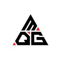 design de logotipo de letra de triângulo mqg com forma de triângulo. monograma de design de logotipo de triângulo mqg. modelo de logotipo de vetor de triângulo mqg com cor vermelha. logotipo triangular mqg logotipo simples, elegante e luxuoso.