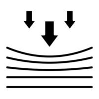 ícone de glifo de resiliência vetor