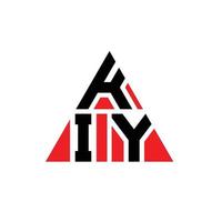 design de logotipo de letra de triângulo kiy com forma de triângulo. monograma de design de logotipo de triângulo kiy. modelo de logotipo de vetor de triângulo kiy com cor vermelha. kiy logotipo triangular logotipo simples, elegante e luxuoso.