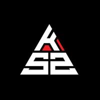 design de logotipo de letra de triângulo ksz com forma de triângulo. monograma de design de logotipo de triângulo ksz. modelo de logotipo de vetor de triângulo ksz com cor vermelha. ksz logotipo triangular logotipo simples, elegante e luxuoso.