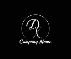 logotipo do monograma com letra dx. logotipo de tipografia criativa para empresa ou negócio vetor