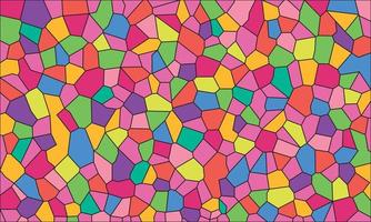 ilustração abstrata cristalizada com carnaval colorido para vetor de efeito de vidro colorido