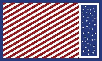 fundo listrado do dia da independência com linhas e estrelas vermelhas e azuis, ilustração. vetor