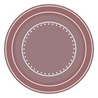 símbolo gráfico do logotipo do círculo redondo. padrão de forma minimalista abstrato redondo para impressão de camiseta, decoração de papel de parede, logotipo. vetor