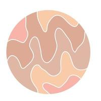 círculo redondo logotipo etiqueta impressão símbolo minimalista vintage silhueta bebê berçário arte de parede elemento de impressão vetor