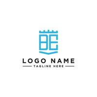 design de logotipo, inspiração para empresas a partir das letras iniciais do ícone do logotipo be. -vetores vetor