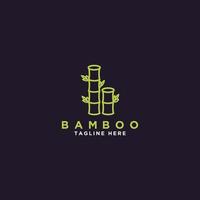 logotipos vetoriais, rótulos ou símbolos, plantas de bambu verde. os conceitos para spa e salões de beleza, massagem asiática, embalagens de cosméticos, materiais para móveis. - vetor