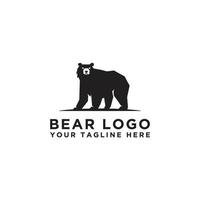 modelo de vetor de logotipo de urso de design de ícone de logotipo. - vetor