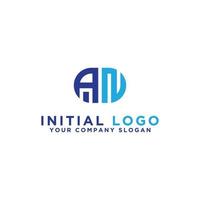 inspiração de design de logotipo para empresas a partir das letras iniciais do ícone de um logotipo. -vetor vetor