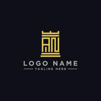 inspiração de design de logotipo para empresas a partir das letras iniciais do ícone de um logotipo. -vetor vetor