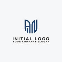 inspiração de design de logotipo para empresas a partir das letras iniciais do ícone de um logotipo. -vetor vetor