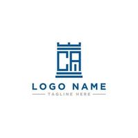 inspiração de design de logotipo para empresas a partir das letras iniciais do ícone do logotipo ca. -vetor vetor