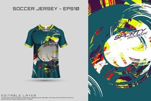 design de camisa esportiva. design esportivo para futebol, corrida, camisa de jogos. vetor. vetor