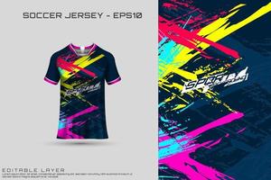 design de camisa esportiva. design esportivo para futebol, corrida, camisa de jogos. vetor. vetor