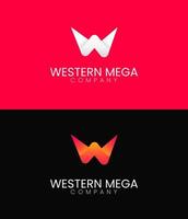 logotipo da letra w, design de logotipo w, modelo de design de logotipo da empresa vetor