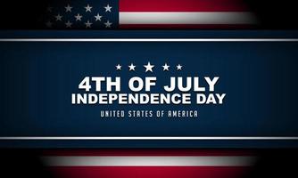 design de plano de fundo do dia da independência dos estados unidos da américa. vetor