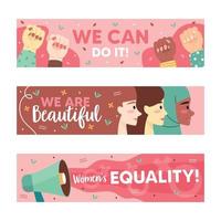 dia da igualdade das mulheres vetor