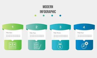 modelo moderno infográfico vetor