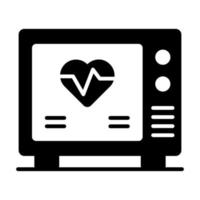 monitor de ecg design de conceitos modernos, ilustração vetorial vetor