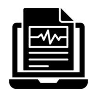 design de conceitos modernos de relatório ecg, ilustração vetorial vetor