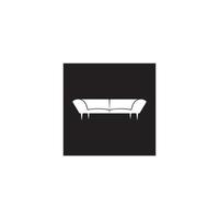 modelo de design de ilustração vetorial de ícone de sofá. vetor