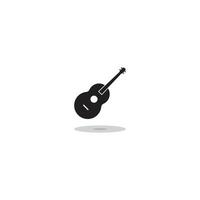 modelo de design de ilustração de vetor de logotipo de guitarra.