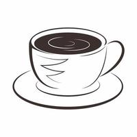 design de vetor de xícara de café elegante
